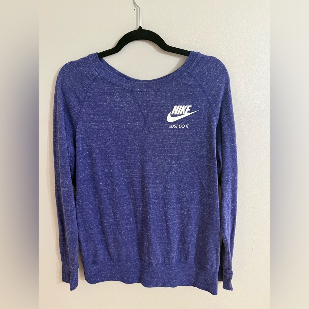 Nike “Just Do It” Purple Long Sleeve Tee – Size L